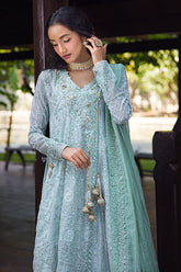 Diya | 3Pc Unstitched Suit Festive Luxury Collection Roohi By Mushq